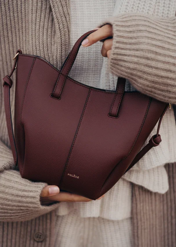Cyme Tote Nano Edition Textured Black Cherry