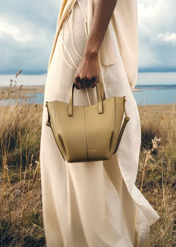 Cyme Tote Nano Edition Textured Smoky Olive