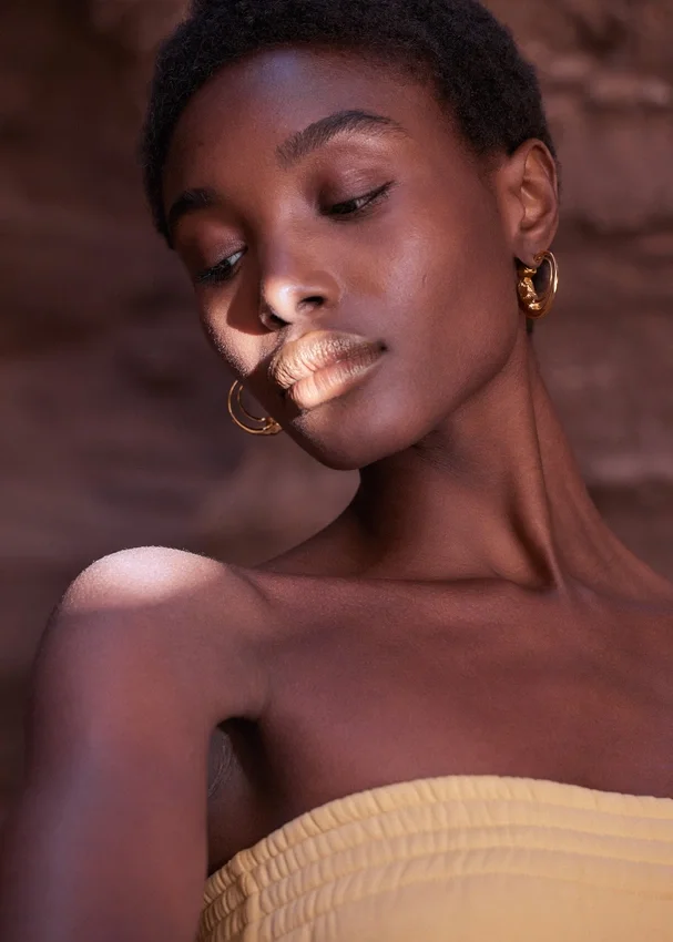 Eroz Hoop Earrings Edition 24 carat gold gilded