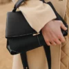 Mokki Edition Textured Black with Ecru Stitching