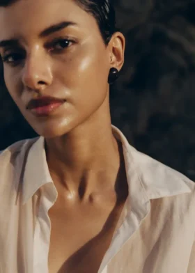 Naé Stud Earrings Edition Smoked glass