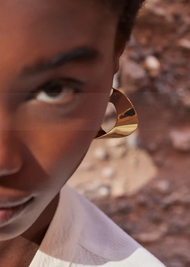Éole Hoop Earrings Edition 24 carat gold gilded