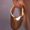 Éole Slim Hoop Earrings Edition 24 carat gold gilded