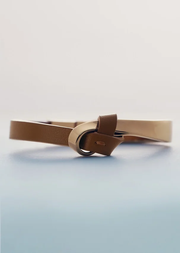 Ormé Bangle Edition Gold Gilded with Camel Leather